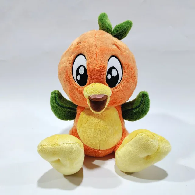 big feet orange bird plush