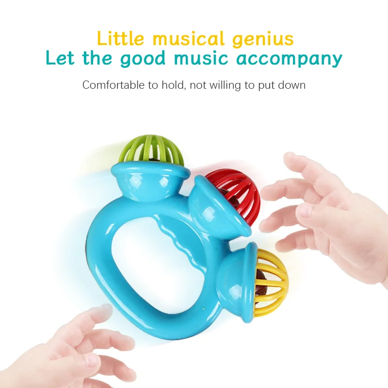 4PCS Baby Hand Rattle Ball Toys Newborn Grasping Hand Bell Sensory Toys Kids Safety Materials Toys for 0-24 Months Baby Children - Image 3