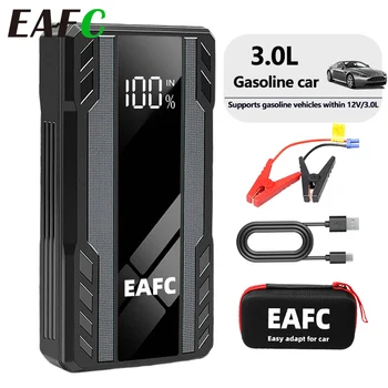 EAFC 1000A 12V Car Jump Starter Power Bank Banca di alimentazione portatile con ricarica rapida USB e luce a LED per auto, camion, motocicli