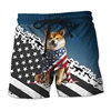 Funny Shiba Inu Graphic Beach Short Fashion Summer 3D Cute Dog Printed Holiday Vacation Swim Trunks Loose Streetwear Short Pants 3