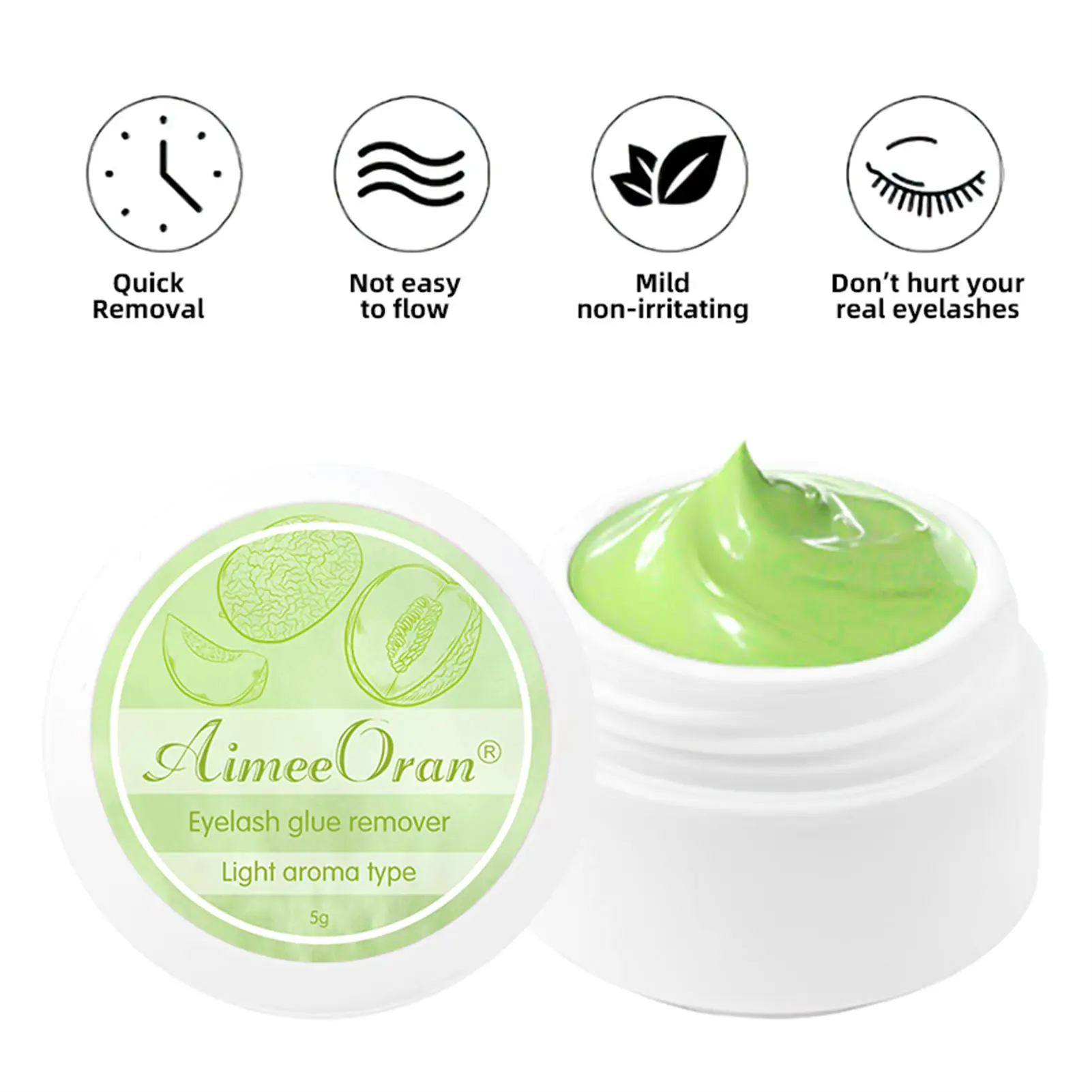 Eyelash Remover Cream Professional Eyelash Glue Remover Gel Quickly and Easily Removes Eyelash Extension Adhesive Lash Extension Sensitive Eyes