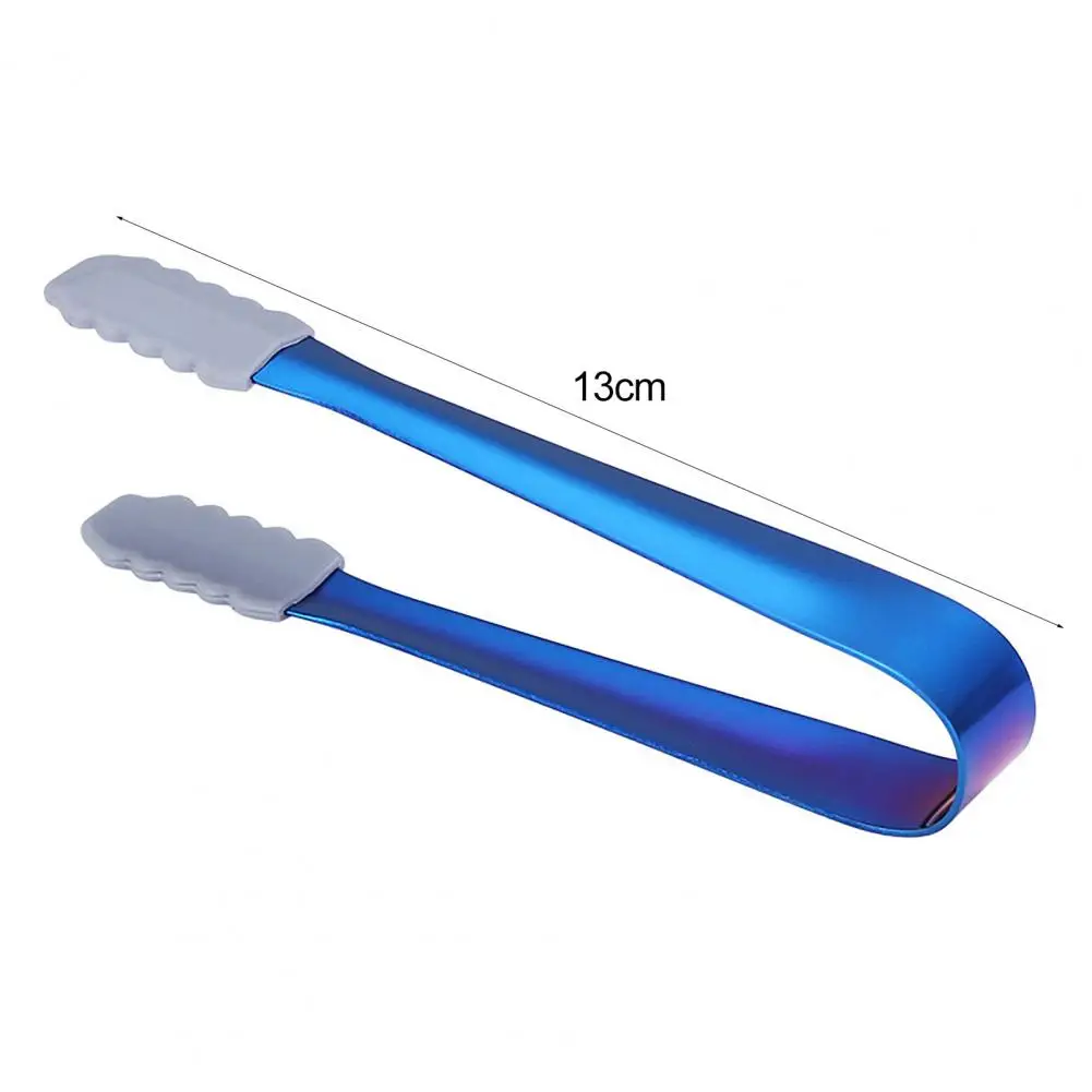 Useful Food Bread Clamp Heat-Resistant Food Tongs Non-Slip BPA Free Mini Serving Clamp Sugar Ice Cube Tongs Bar Accessories