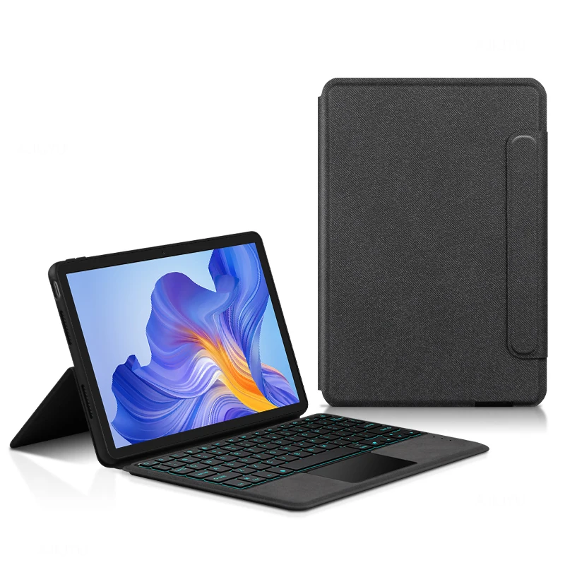 Teclado para Huawei Honor Pad x8 10.1 2023 Agm3-w09hn Tablet Teclado Bluetooth Capa Protetora Tpu Escudo com Luz de Fundo Case do - Imagem 3