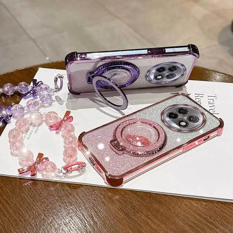 3-Piece Phone Case Set with Lanyard and Circular Stand