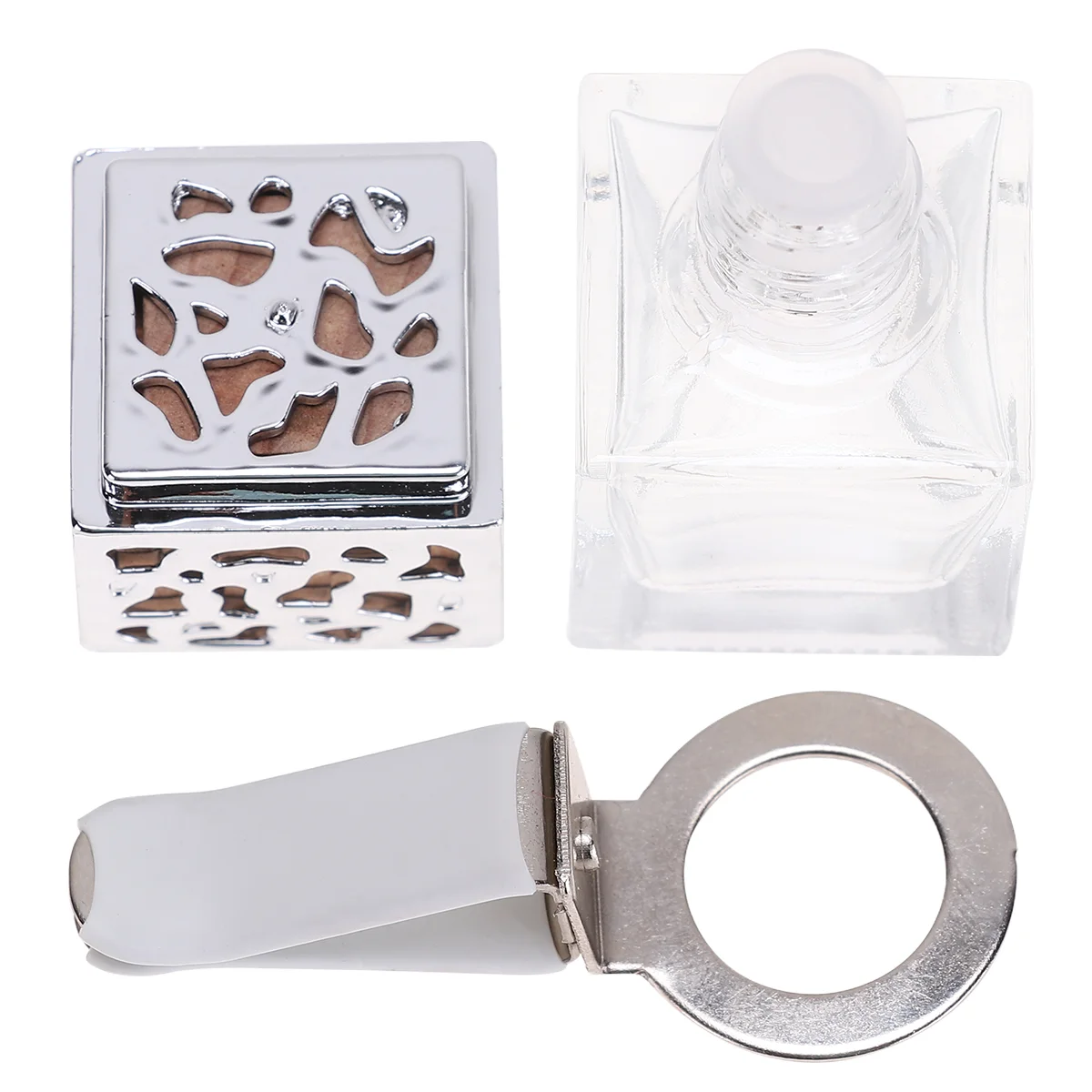 

2PCS Car Aromatherapy Vent Clip Car Bottle Air Vent Clips Decor without for Vehicle Vent Dashboard ( Silver )