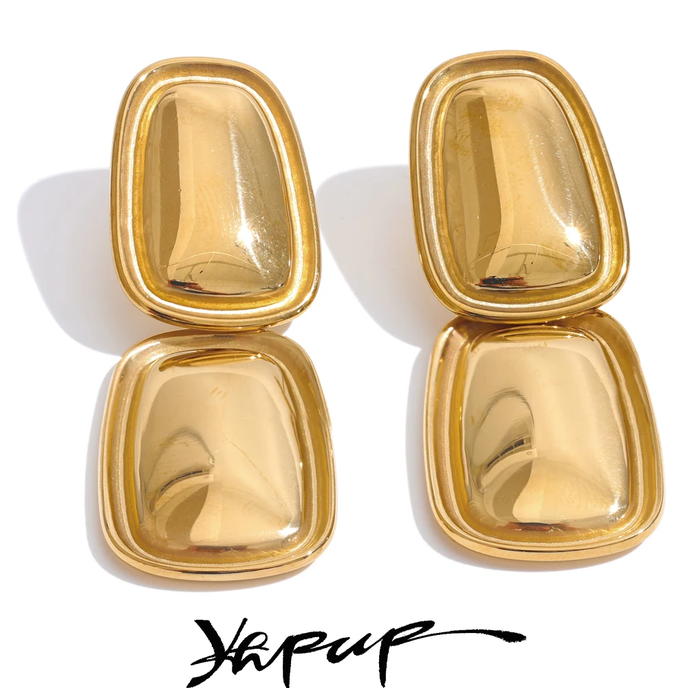 Yhpup Earrings Stainless Steel Waterproof