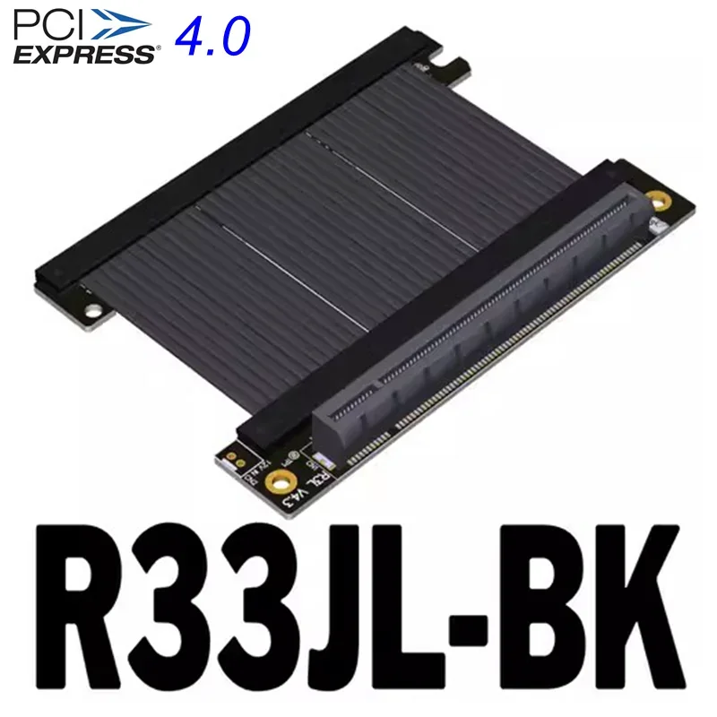 Cabo de Extensão Adt-express Riser Pci Express X16 4.0 Caixa Itx a4 Placas Gráficas Pcie Gen4 Extensor Riser 16x Conector Reverso Novo