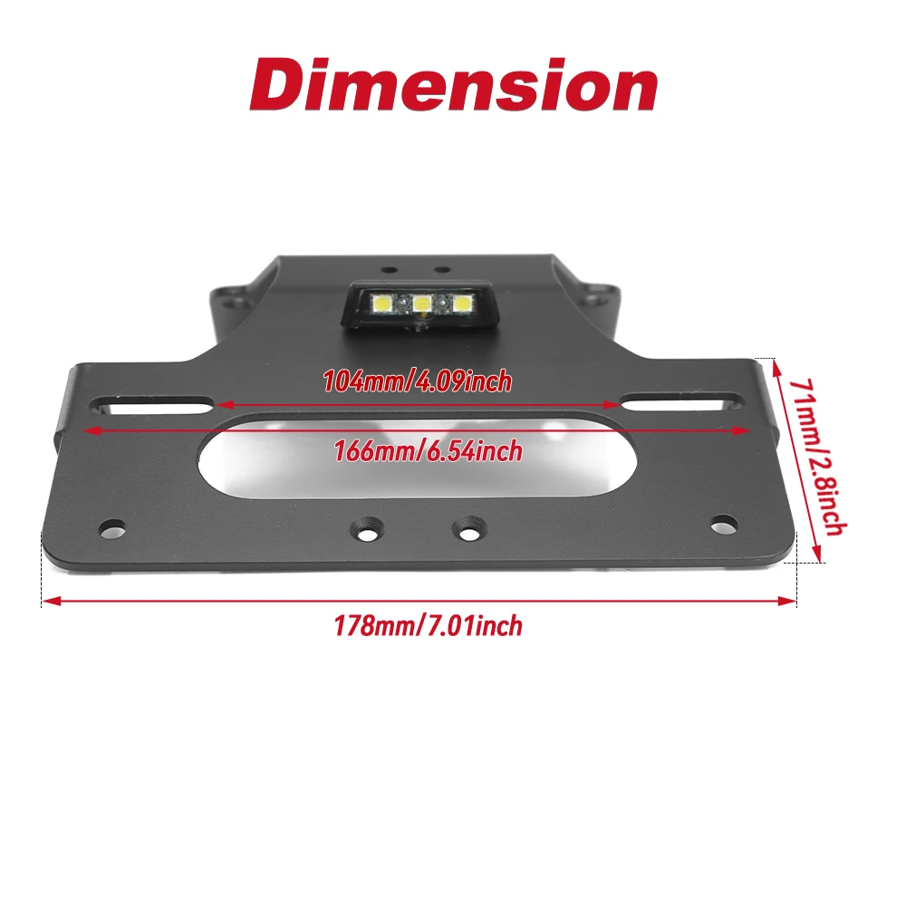 Rear Tail Tidy Fender Eliminator Kit License Plate Holder Bracket for YAMAHA TENERE 700 XTZ690/ Rally/ World Raid/World Rally T7 motorcycle license plate holder,license plate holder
