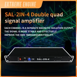 Professional Stage Light Controller DMX512 Splitter Light Signal Amplifier Splitter 8 way DMX Distributor for stage Equipment