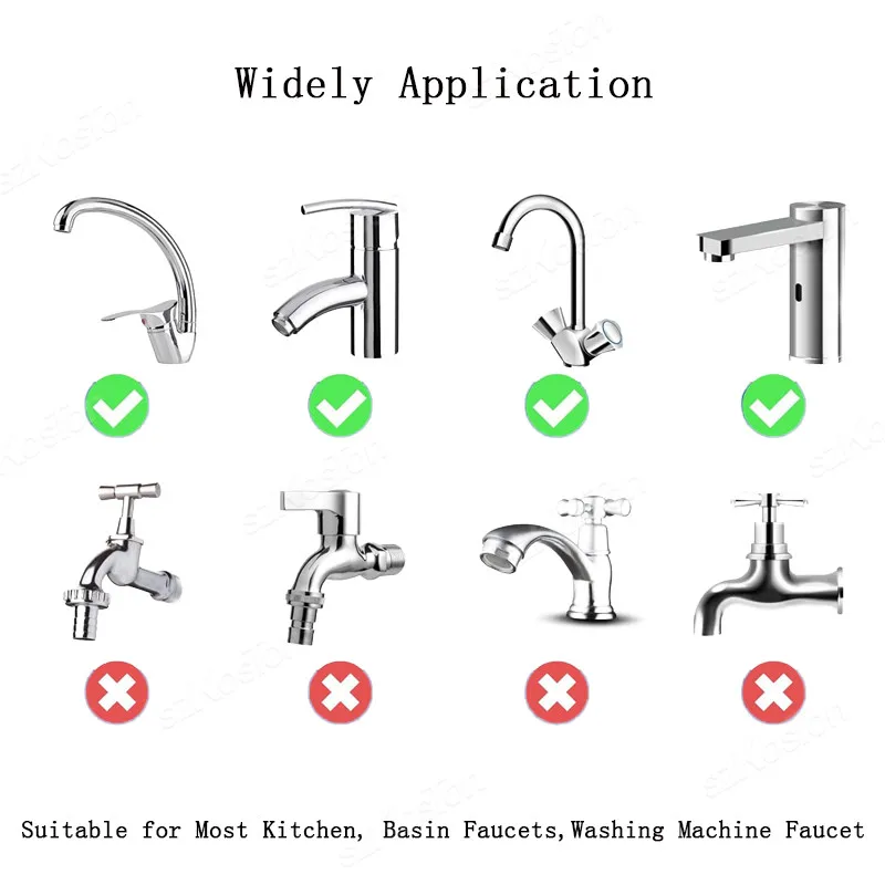 Rotatable Water tap nozzle 1080 Degree Dual mode stainless steel faucet extender For Kitchen Washbasin bathroom accessories 4