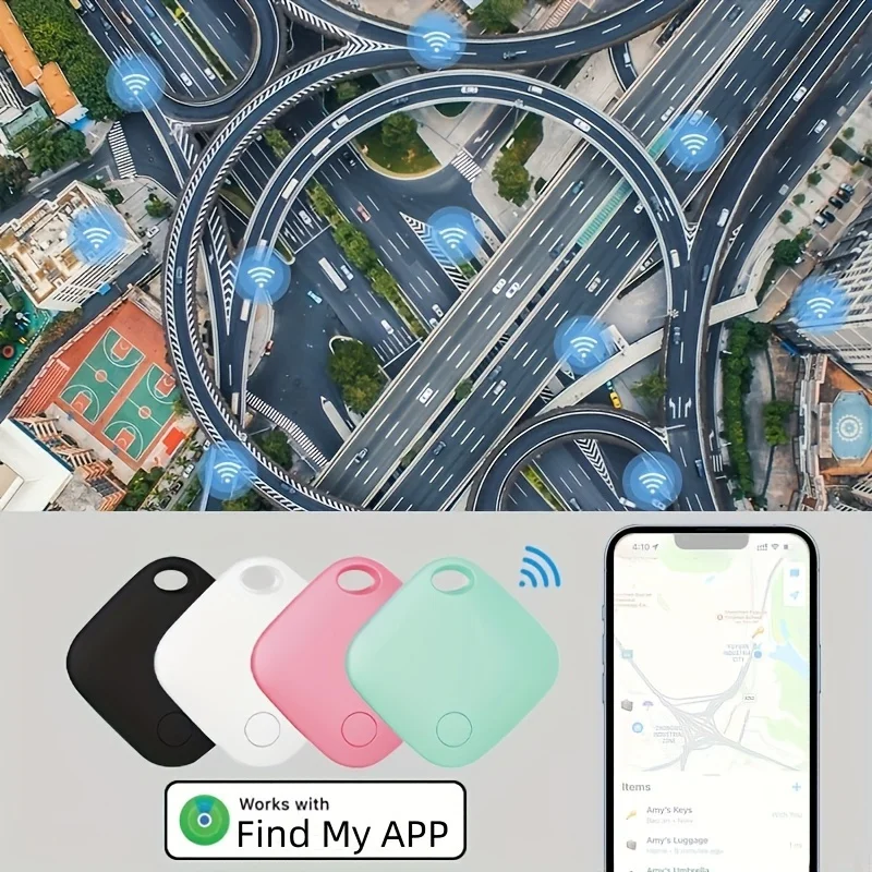 Rastreador Gps para Crianças Smart Air Tag Mini Rastreador Inteligente Bluetooth Tag Pet Carro Perdido Rastreador para Apple Ios System Encontre Meu - Image 2