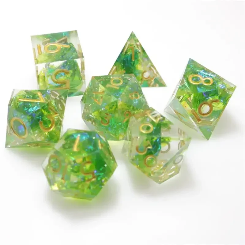 Mixed Dice Set A Variety of Color Styles for DND RPG Portable Toys, Math Teaching Adults and Children TRPG D4 D6 D8 D10 D12 D20