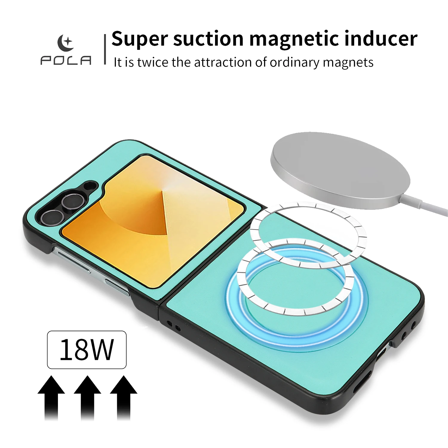 Magnetic PU Leather Ultra-Thin Shockproof Phone Case