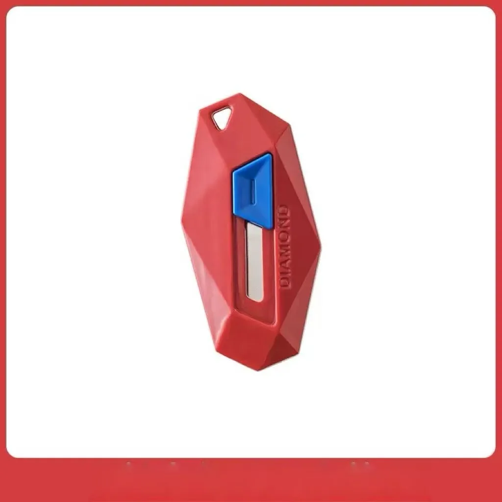 다이아몬드 디자인 언박스 나이프 안전 라운드 헤드 커터 자석식 카톤 박스 커터 포장 개봉용 레터 커터 유틸리티 나이프