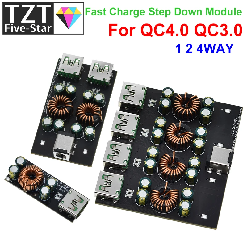 Qc 4,0 qc 3,0 1 2 4-Wege-USB-Typ-C-Handy-Schnellladeadapter 6-35V Step-Down-Buck-Boost-Modul sw3518/sw3516 für Huawei