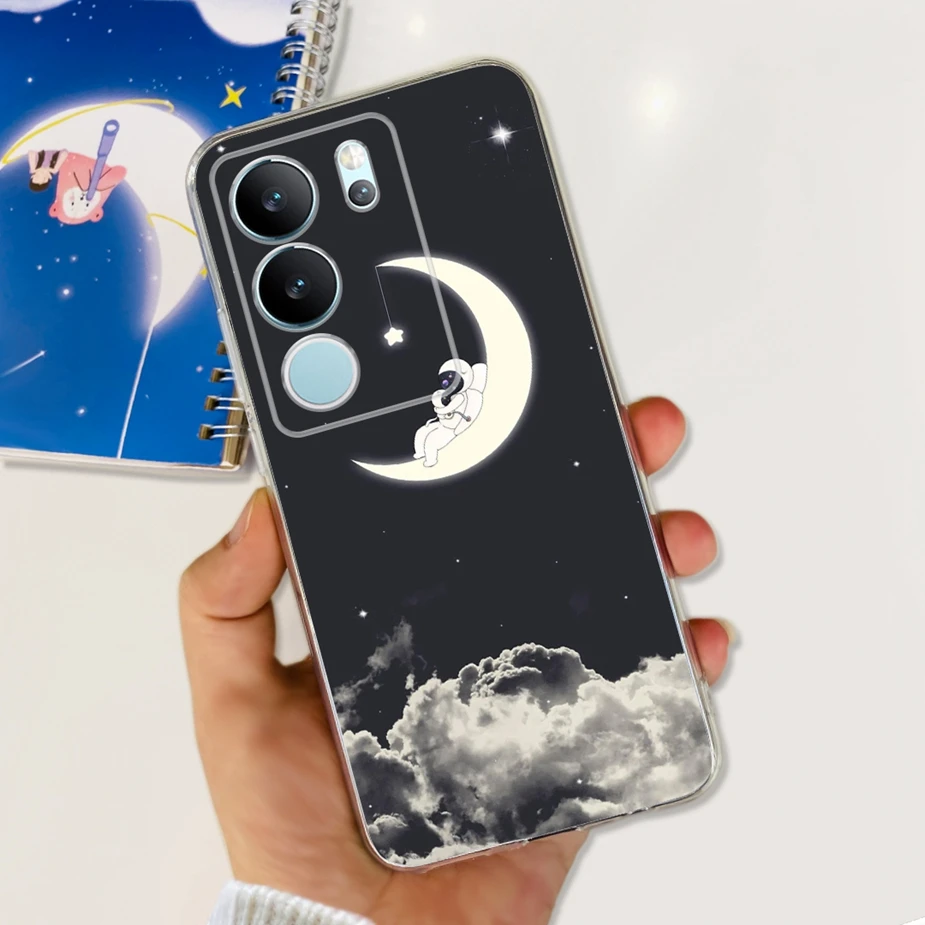 Stylish Painted Clear Silicone Soft TPU Phone Case