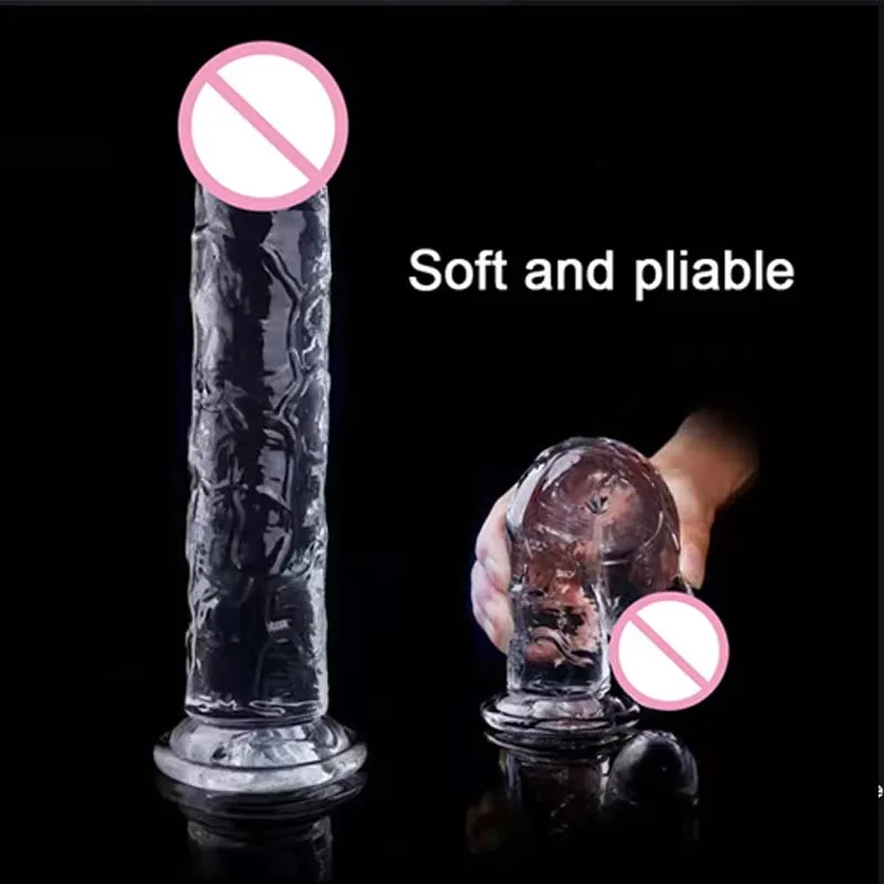 Female Sex Toys Realistic Dildo Jelly Penis Suction Cup Dildo 7 Size Female Masturbator Clitoral Stimulator Big Dick Lesbian Sex Toys For Women