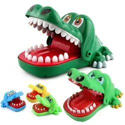 Jouet Crocodile à mordre à la main pour enfants, jouet à grande bouche, jouet éducatif, classique et amusant 