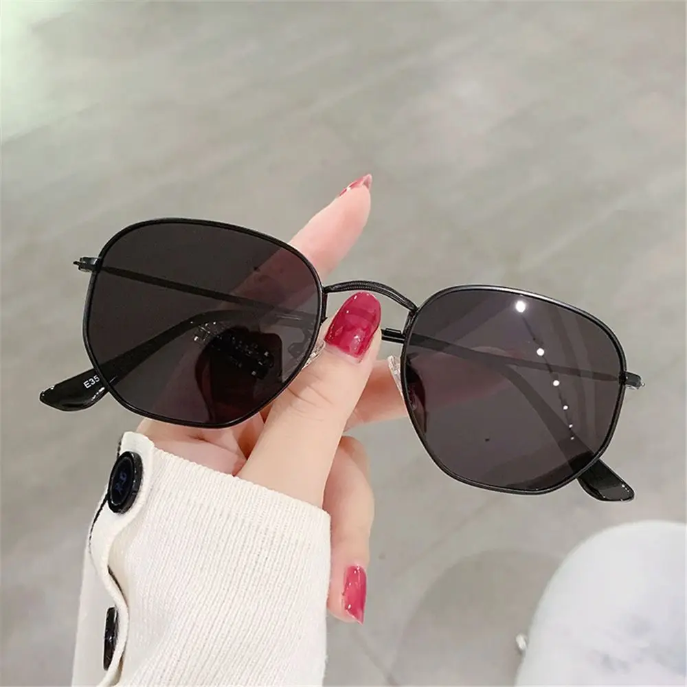 

Retro Shades Small UV Protection Sun Glasses Metal Hexagon Sunglasses Polarized