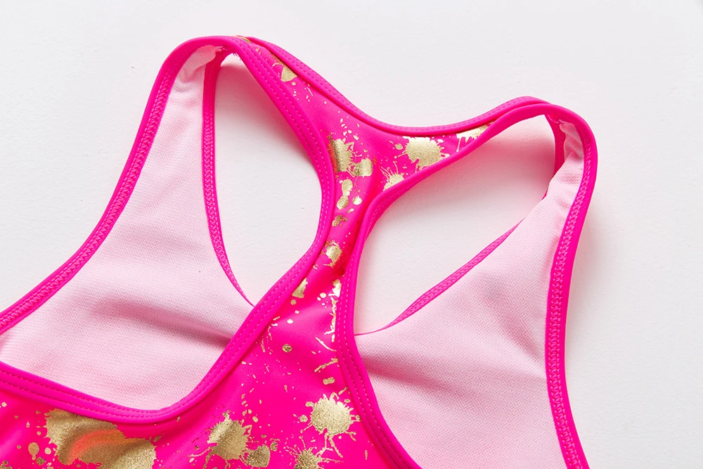 3~9Y Girls Swimsuit Two pieces Girls swimwear Kid Tankini Set Children Swmwear Bikini Sets Beachwear girls swimsuit