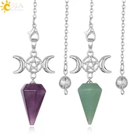 Metal Pendulum for Dowsing Divination Pendulos Spiral Small Cone Gold Color Copper Radiesthesia Pendulums Healing Pendule S974