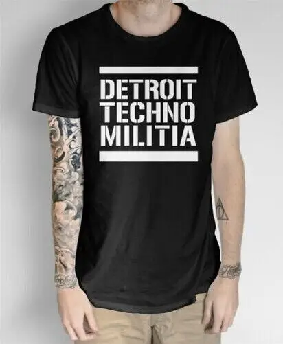 T-Shirt Detroit Techno Milizia-Edm Underground Resistance House Music