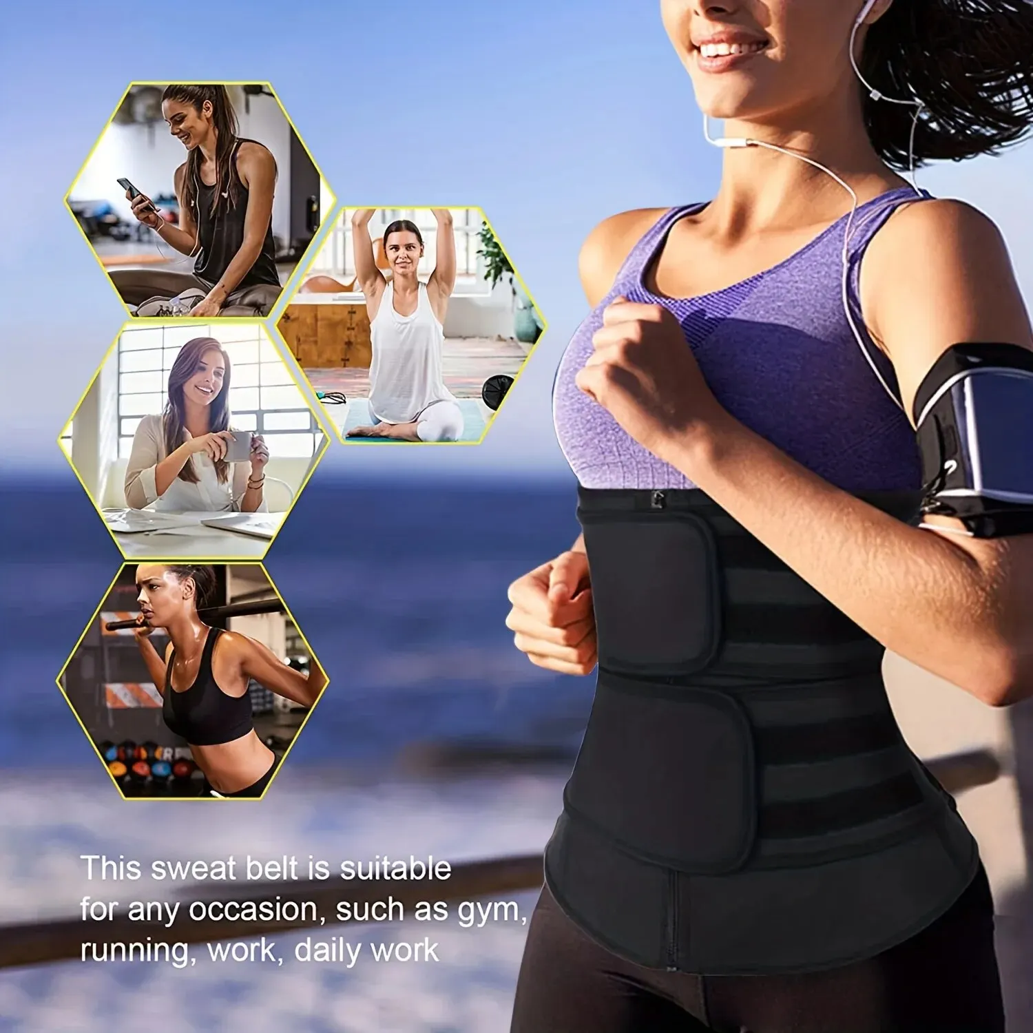 Waist Trainer Sport Fitness Belt - Image 3