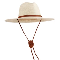 Men's Paper Straw Big brim Straw Hat Summer Sunscreen Sunshade Hat Panama Straw Hat Outdoor Travel Sun Hat Hat for Women 1