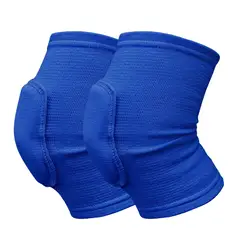 Set of 2 Sports Compression Knee Pads with Thickened Sponge Support - S (Royal blue)