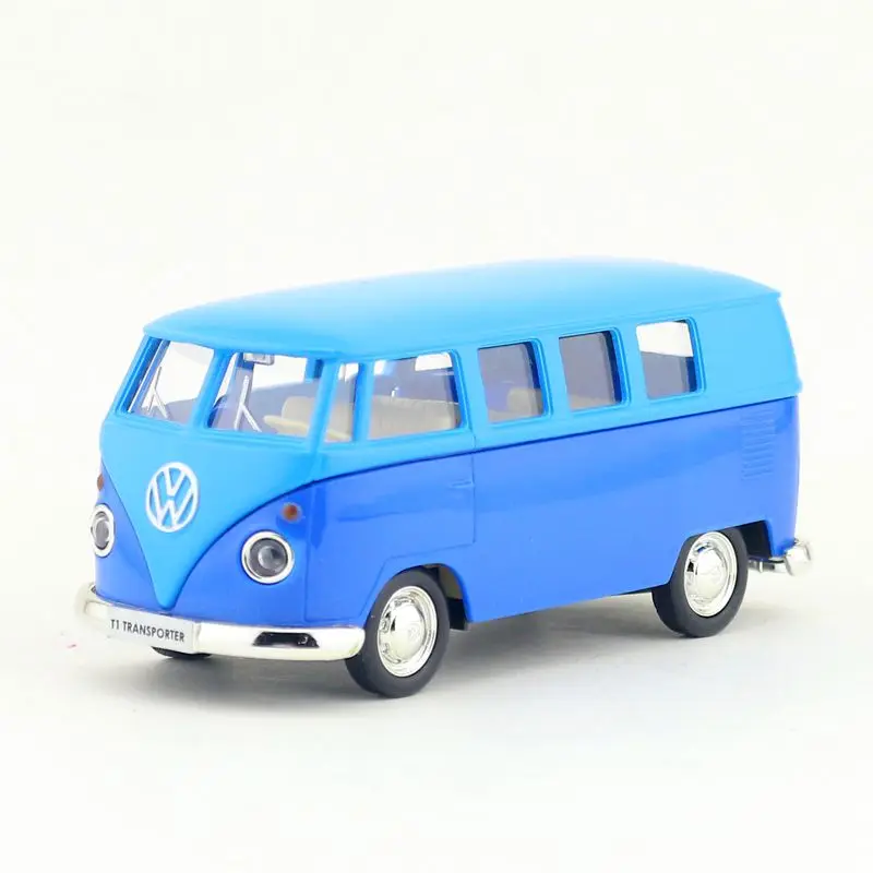 

1/36 Volkswagen T1 Transport Bus RMZ City Toy Diecast Miniature Model Pull Back Car Educational Collection Gift for Boys Child