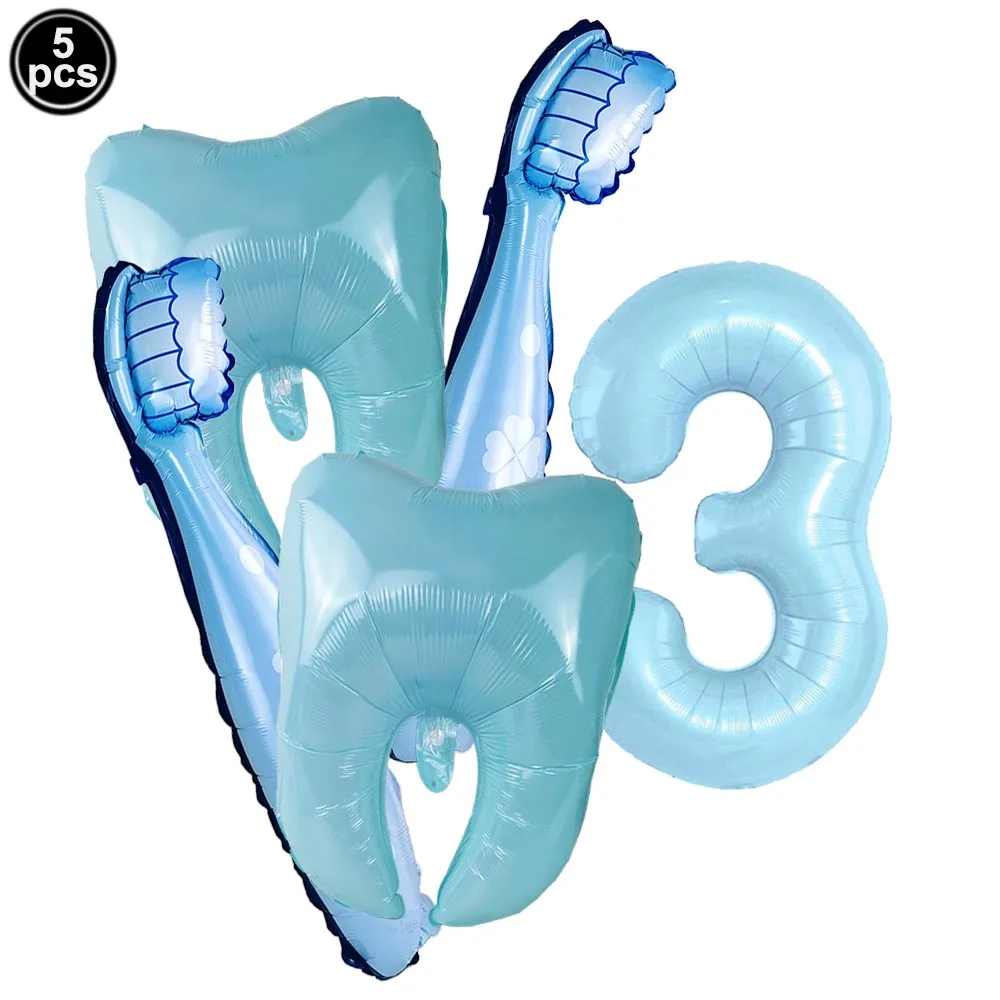 Dental Health Protection Themed Party Decor Foil Balloons