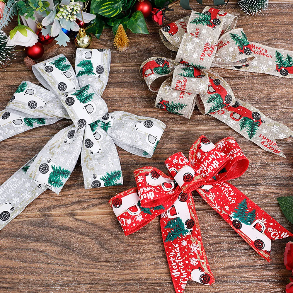 FAKILO Ruban de velours de Noël avec fil de fer de 6,3 cm FAKILO Ruban de velours de Noël avec fil de fer de 6,3 cm