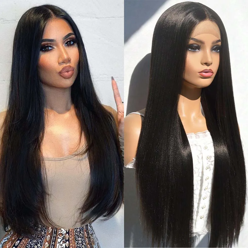 

Long Straight Lace Front Wigs Long Wavy Synthetic Wigs for Daily Use Kinky Curly Lace Wigs Heat Resistant with Baby Hair