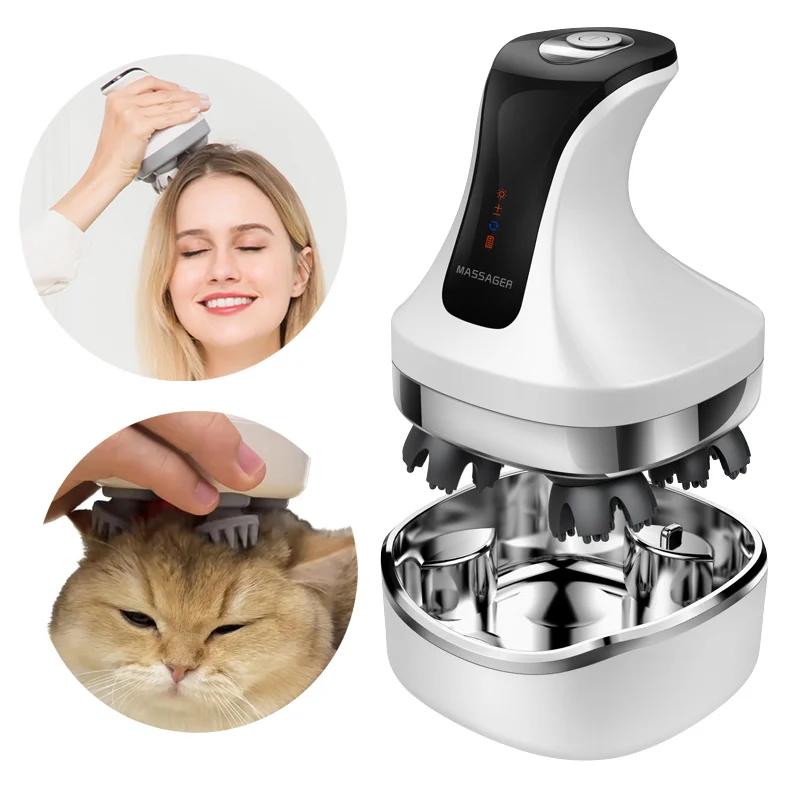 

Electric Scalp Massager for Head Body Relaxation Shoulder Leg Arm Neck Deep Tissue Kneading Massage Tool People Pet Available