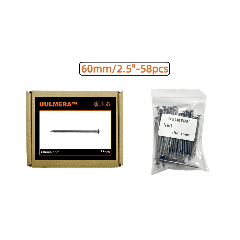 Versatile Iron and Cement Nails for Construction and Carpentry