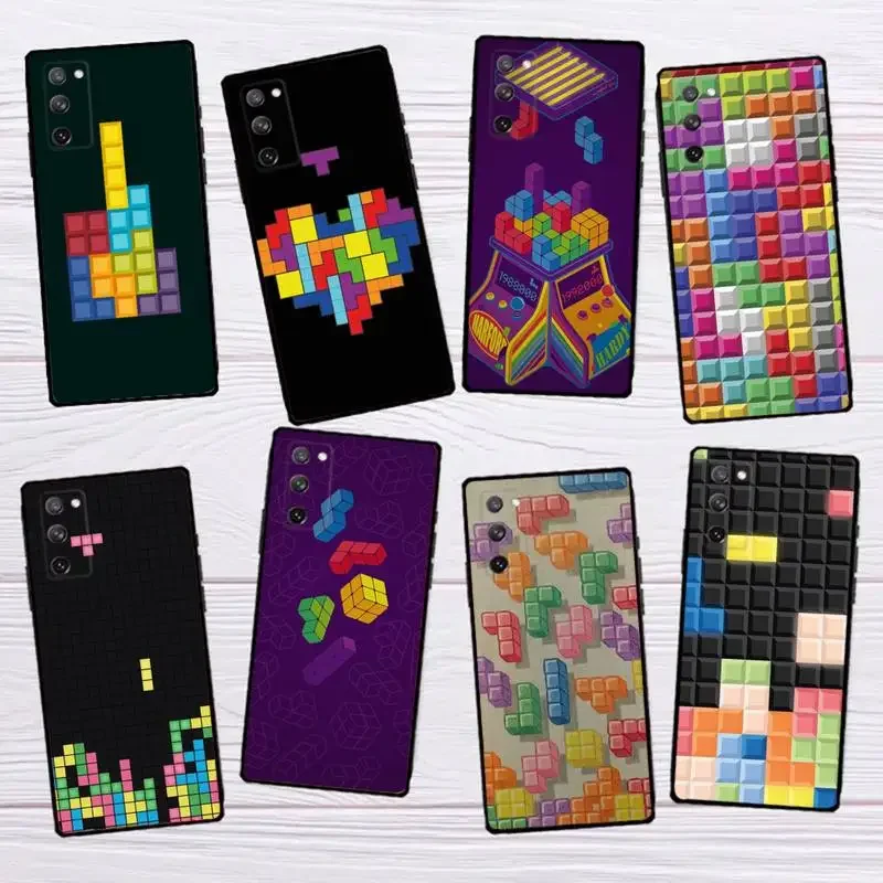 Game T-Tetris Custodia Per Telefono Divertente Per Samsungs23 S22 S21 S20 Ultra Pro S10 S30Plus 20 Cover Ultra Nera