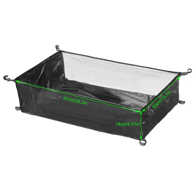 Under Table Storage Camping Storage Basket For Outdoor Camping Table Portable Mesh Pouch Under Picnic Table Organizer Bag