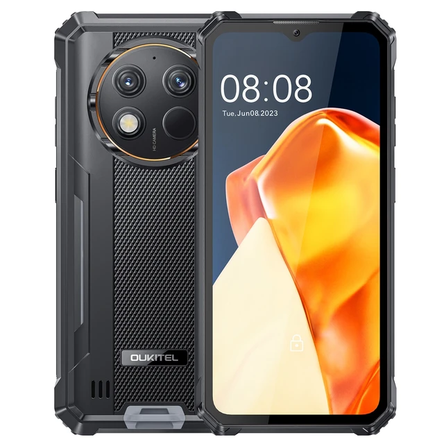 Oukitel WP28 S هاتف ذكي متين 8 جيجابايت (4 + 4) + 128 جيجابايت 6.52 بوصة HD عرض كاميرا 13 ميجابكسل 10600 مللي أمبير أندرويد 14 هاتف محمول ثماني النواة 1