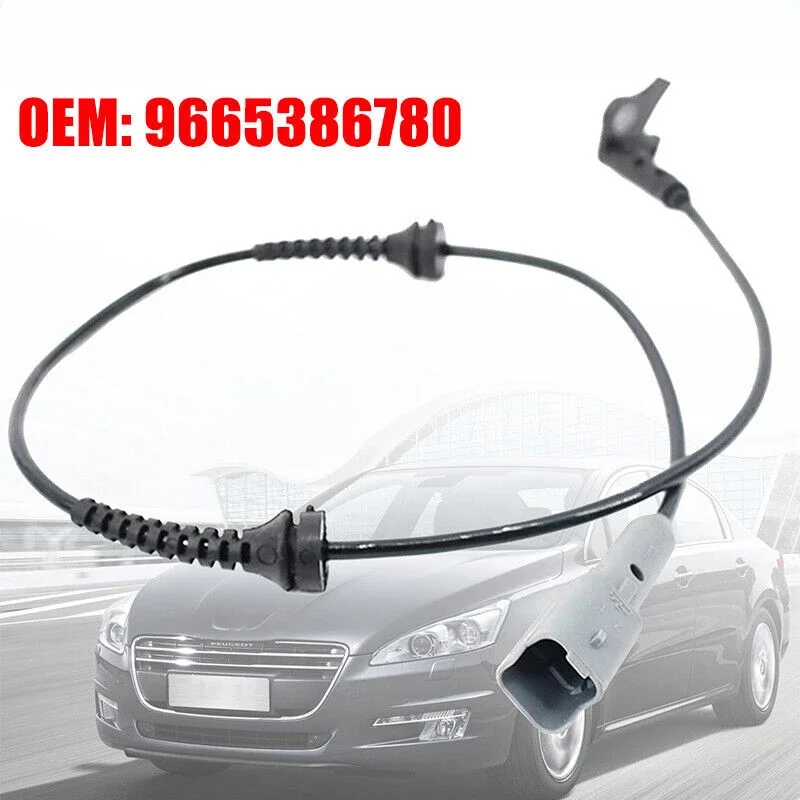 1PCS Front ABS Sensor 9665386780 For Citroen Peugeot With Bosch 8.1 ABS C4 307 308 3008 5008 RCZ Auto Sensors Replacement Parts