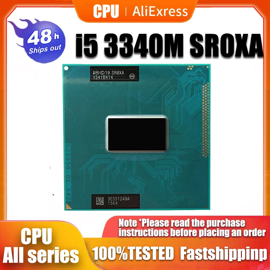 I5-3340M Sr0Xa Cpu I5 3340M Processore 2.70Ghz L3 = 3M Dual Core