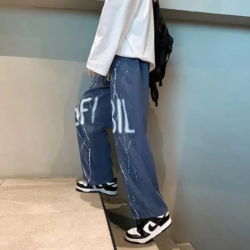 thumbnail image 1 of Pantalones largos rectos y elegantes para hombre, moda de bajo precio 2024, clásicos, nuevos en Y2k, estilo coreano, oferta, pantalones casuales de calle para hombre, 1 of 5