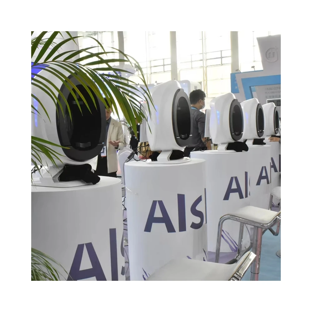新品　aisia 肌診断機　3D 画像　美容 Amazon.co.jp: AI肌分析機、3Dプロフェッショナル顔肌検出器水分