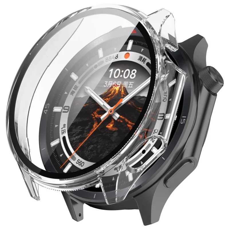 Tempered Glass Protective Case for Smart Watches - Durable Bumper Cover