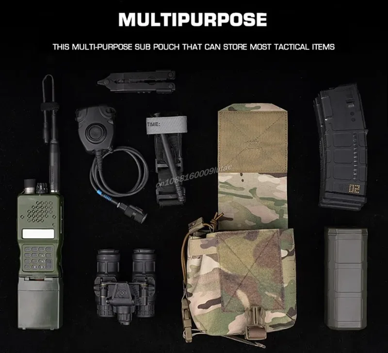 Description Picture 5 of itemTactical Frag Pouch MOLLE Multi-function Tool Bag Belt Storage Mutant Pouches Outdoor Airsoft Hunting Plate Carrier Equipment