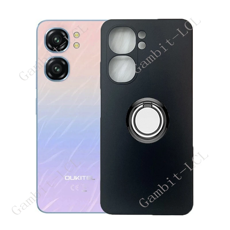 Enhanced Product Title: 
Versatile Phone Case with Back Ring Holder and TPU Soft Cover