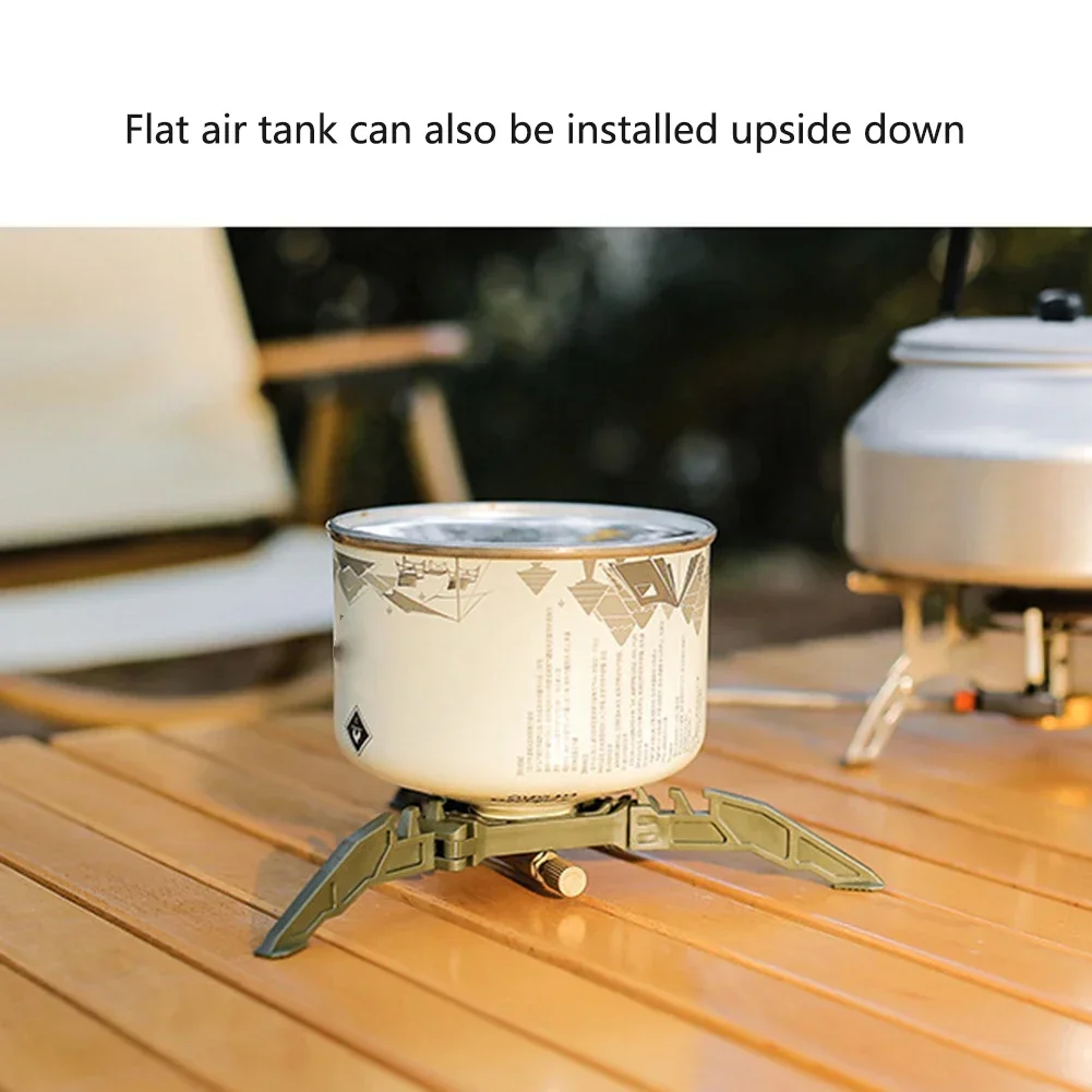 Nylon Gas Canister Stand Foldable Outdoor Gas Tank Bracket Camping Stove Bottle Stand Universal Tripod Folding Canister Stand Image 13