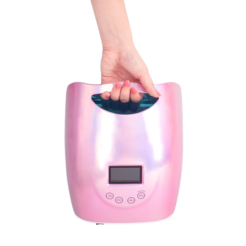 무선 충전식 휴대용 무선 매니큐어 페디큐어, UV LED 네일 드라이어 램프, 살롱 사용, 가정용, 고출력 48W