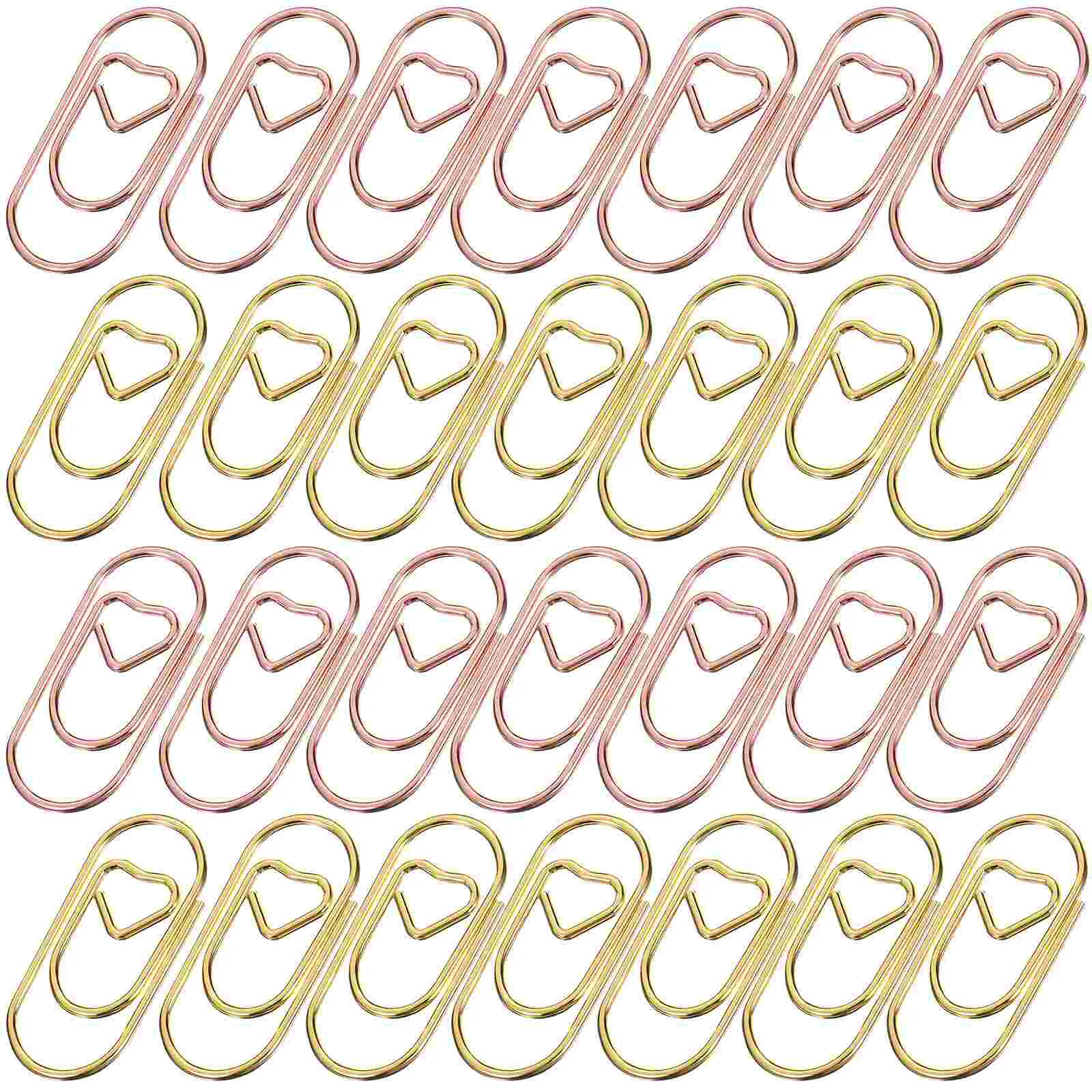 

400 Pcs Heart Paper Clips Love Heart Shaped Decorative Document Clips Bookmark Clips Office Supplies
