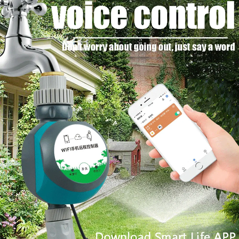 Tuya WIFI Smart Valve Automatic Water Timer Outdoor Farm Garden Intelligent  Sprinkler Timer Work with Alexa and Google Assistant - AliExpress