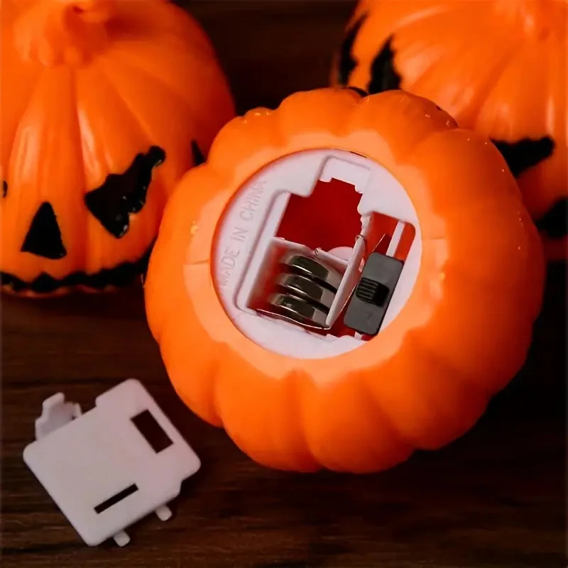 Halloween LED Pumpkin 3D Lantern Fairy Lights Battery Power, Lighting Decoration for Halloween Easter Garden Houses Decor 5